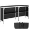 Black Aluminum MDF Foldable Trade Show Counter Bar Portable Display Table